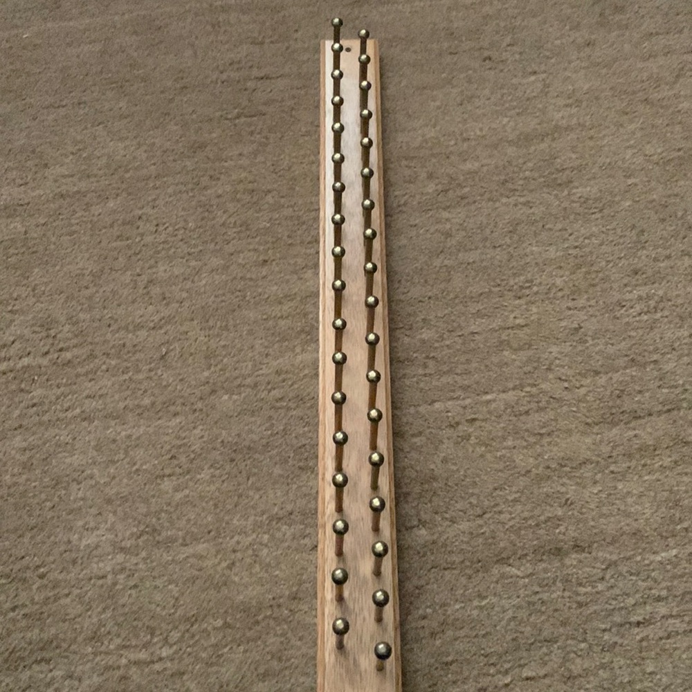 Wall mount tie, jewelery, wristband rack